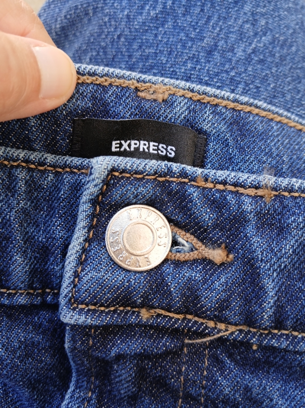 Express Relaxed Wide Leg Jeans Size 8R - Picture 10 of 13